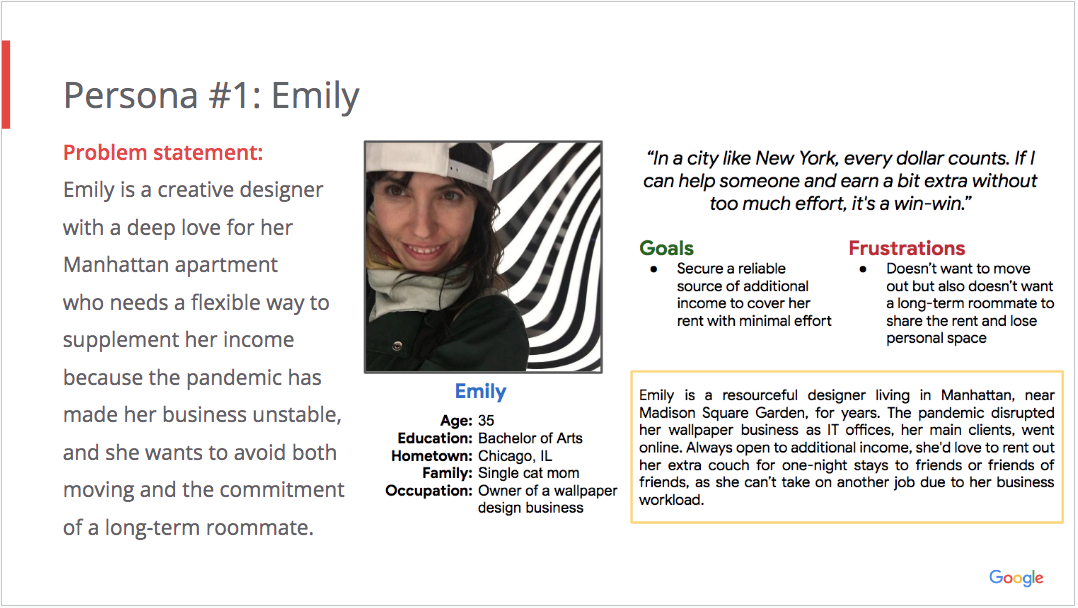 Persona #1: Emily